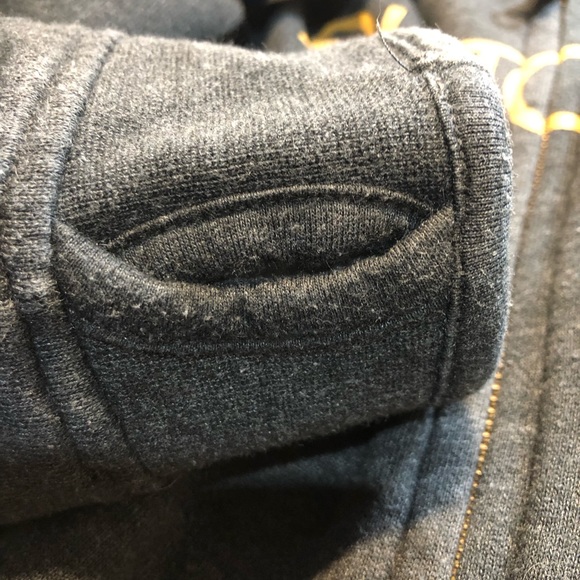 Burton Full Zip Hoodie Men’s Small Grey & Gold - Picture 9 of 13